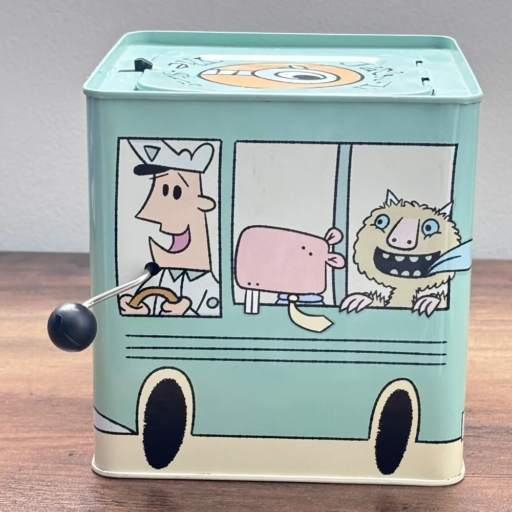 JACK IN THE BUS Jack In The Bus PIDGEON Musical Pop Up Toy Mo Willems Wheels Bus